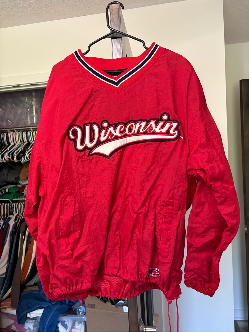 wisconsin wind breaker jacket
